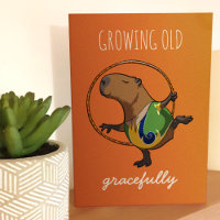 Odling av gammal Tecknad av Gymnast Capybara Gymna