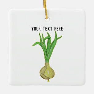 Odling av lök julgransprydnad keramik