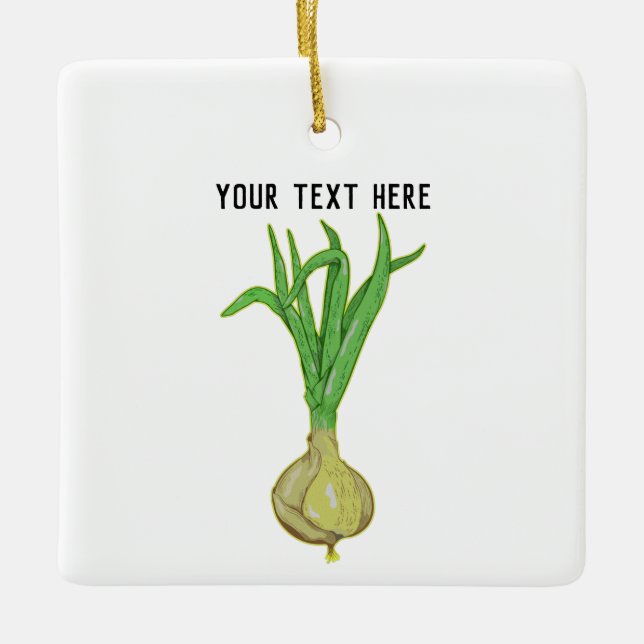 Odling av lök julgransprydnad keramik (Framsida)