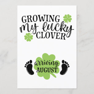 Odling av min Lucky Klöver till Augusti St Patrick Inbjudningar