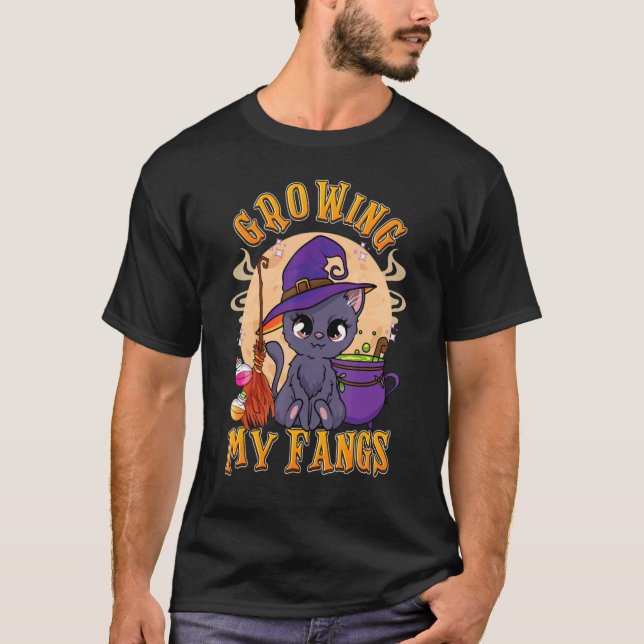 Odling av mina fangers scary och Spooky Halloween T Shirt (Framsida)