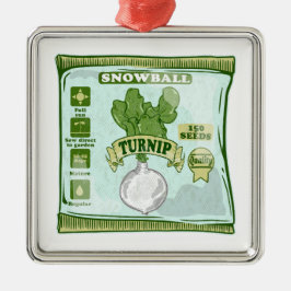 Odling av växtgrönsaker julgransprydnad metall