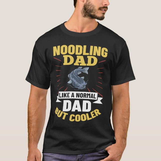 Odling Catfish Fishing Flathead Catfish Noodl T Shirt (Framsida)