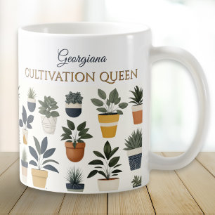 Odling Drottning Växter Trädgårdsskötsel Kaffemugg