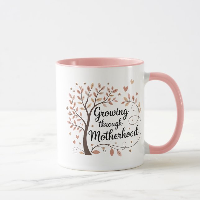 Odling genom Moderskap Mugg - Ny mamma Gift Idea (Höger)