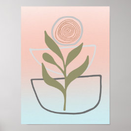 Odling inom Boho-Abstrakten Poster