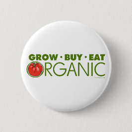 Odling, köp, Ät organiskt Knapp