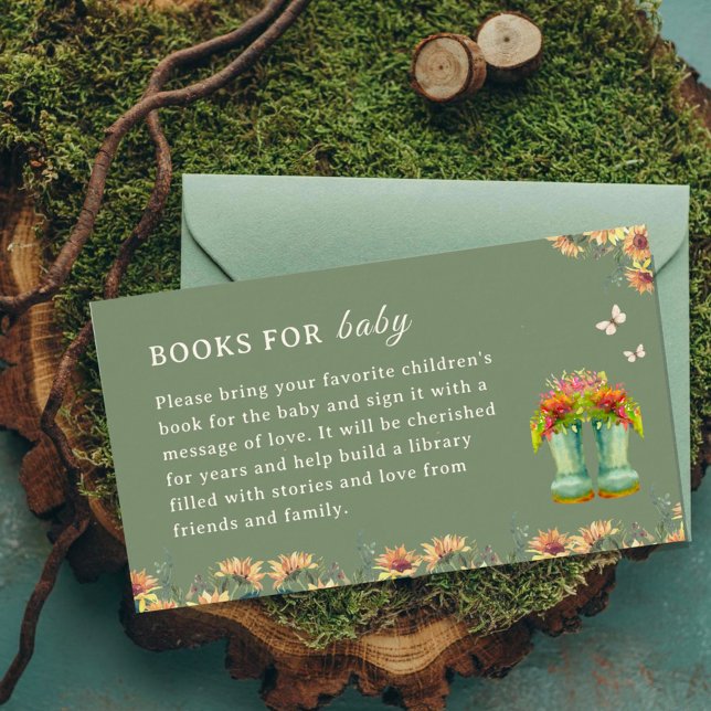 Odling med Kärlek Baby Shower Bok för Baby Tilläggskort (Skapare uppladdad)