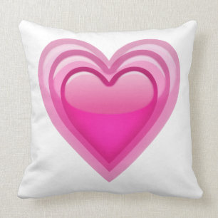 Odling Rosa Heart - Emoji Kudde
