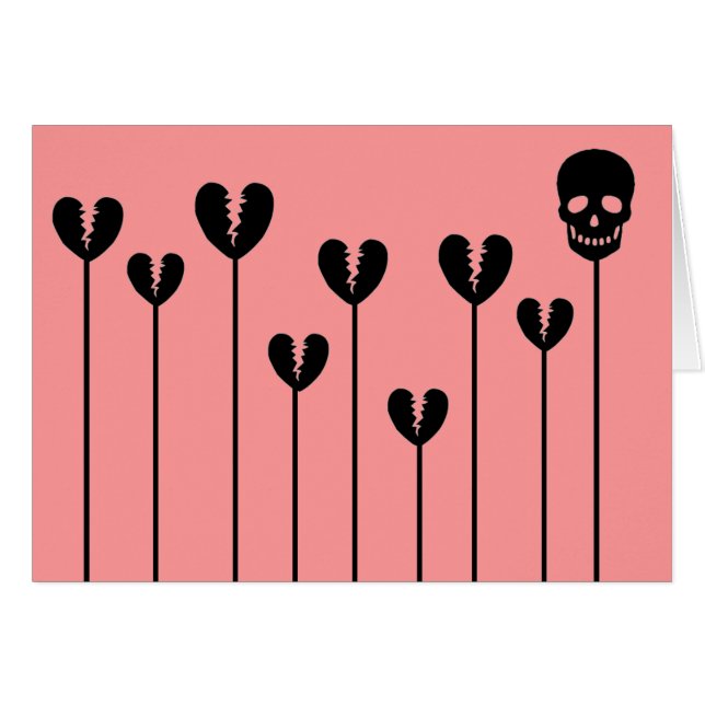 Odlingsbrutna hörn hälsningskort (Framsidan Horizontal)