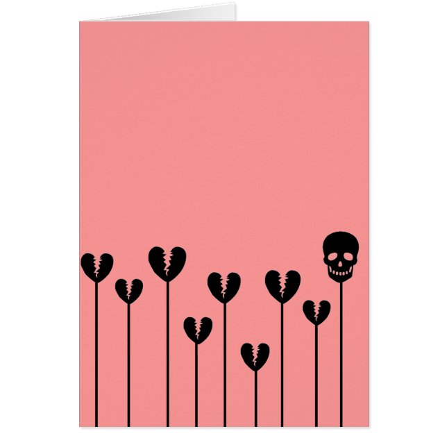 Odlingsbrutna hörn hälsningskort (Framsidan)