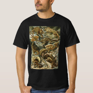 Ödlor av Ernst Haeckel Vintage Lacertilia Djur Tee Shirt