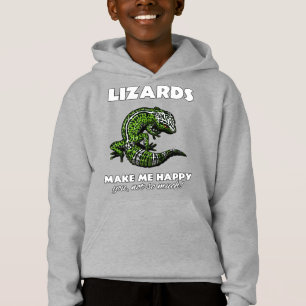 Ödlor gör mig den lyckliga gulliga Geckoreptilen T Shirt