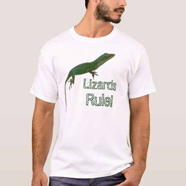 Ödlor härskar! tee shirt (Framsida)