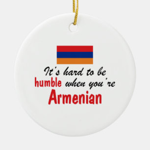 Ödmjuk armenier julgransprydnad keramik