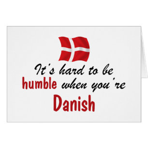 Ödmjuk danska hälsningskort