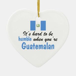 Ödmjuk guatemalan julgransprydnad keramik