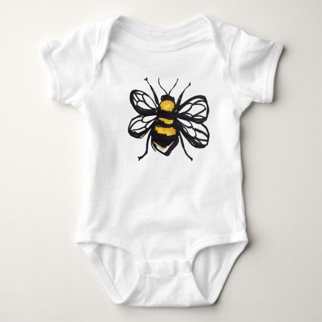 Ödmjuk humla för baby t shirt (Framsida)