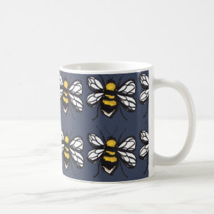 Ödmjuk humlamugg för marin kaffemugg