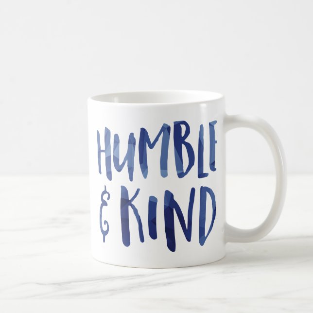 Ödmjuk och snäll geometrisk typografi - GLS Kaffemugg (Höger)