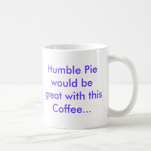 Ödmjuk paj och kaffe kaffemugg