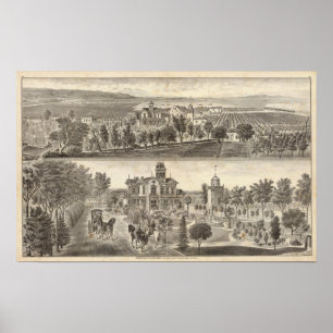 Ödmjuk res, lantgård poster