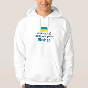 Ödmjuk ukrainare sweatshirt med luva