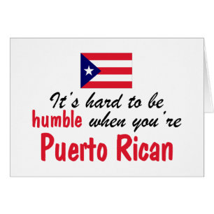 Ödmjuka Puerto Rican Hälsningskort
