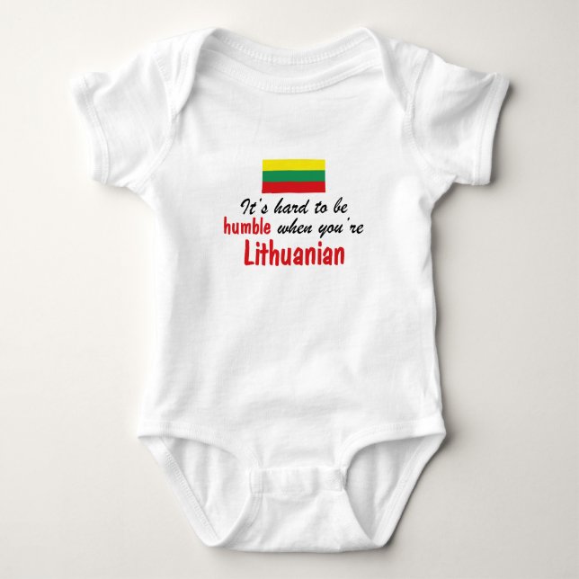 Ödmjukt litauiskt tee shirt (Framsida)