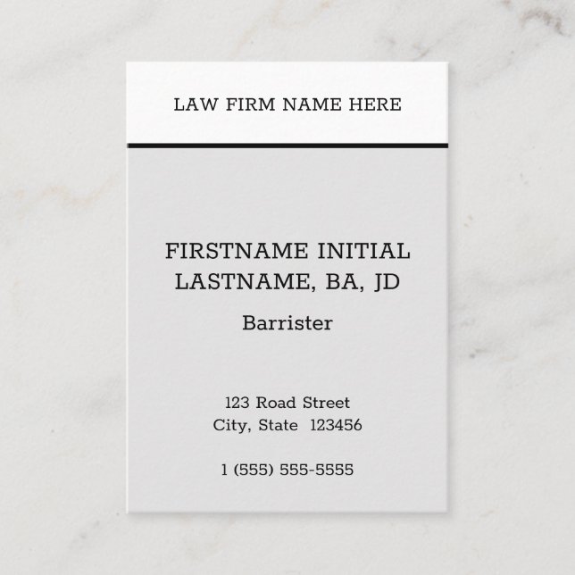 ödmjukt, minimalt Affärskort Visitkort (Framsida)