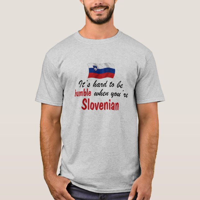 Ödmjukt slovenskt t-shirt (Framsida)