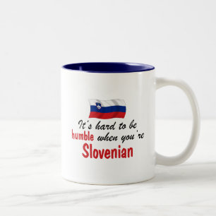 Ödmjukt slovenskt Två-Tonad mugg