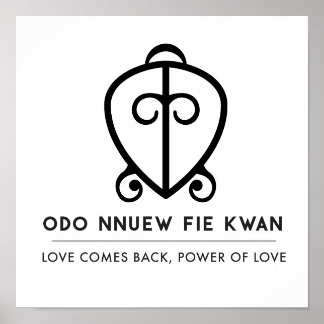 Odo Nnyew Fie Kwan | Kärlek-symbolens styrka Poster (Framsidan)