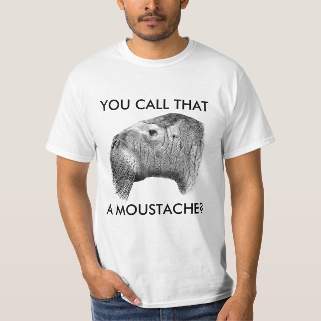Odobenusrosmarus - Moustache Tee (Framsida)