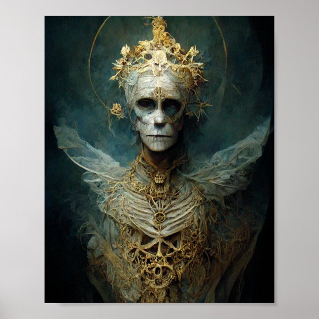 Odöda Archangel Mörk Gothic Fantasy Art Poster (Framsidan)