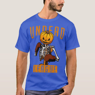 Odöda Boxing League Boxer Halloween Pumpkin Skele T Shirt