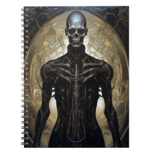 Odöda Cyborg Sci-Fi Horror Art Anteckningsbok