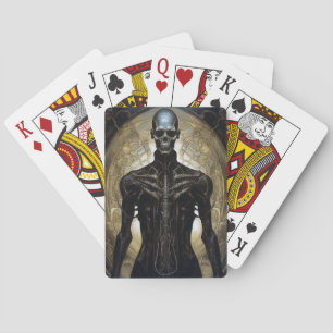 Odöda Cyborg Sci-Fi Horror Art Casinokort