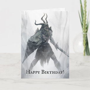Odöda Draugr Warrior Birthday Kort