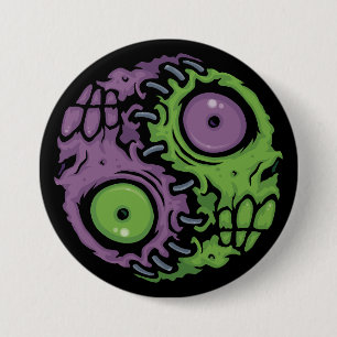 Odöda Harmony: Zombie Yin Yang Symbol Knapp