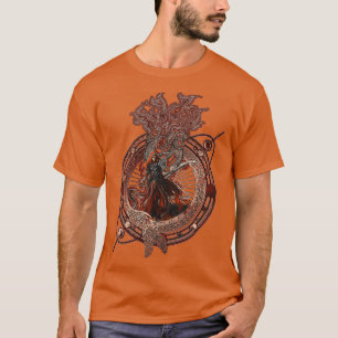 Odöda Necromancer Zombie Warlock T Shirt
