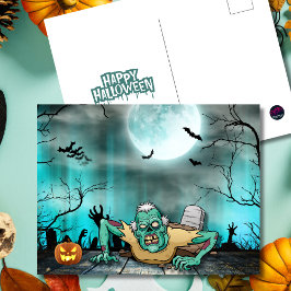 Odöda och obockligt vykort för Halloween-Helgdag