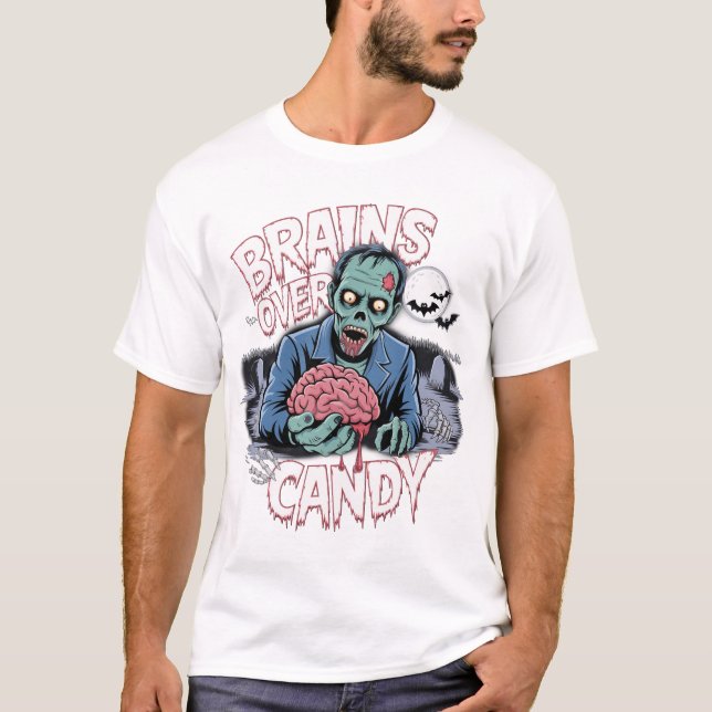 Odöda och ostoppbar - Zombie Halloween T Shirt (Framsida)