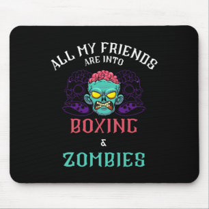 Odödan Boxing Zombie Friends Fight Klubb Slår Musmatta