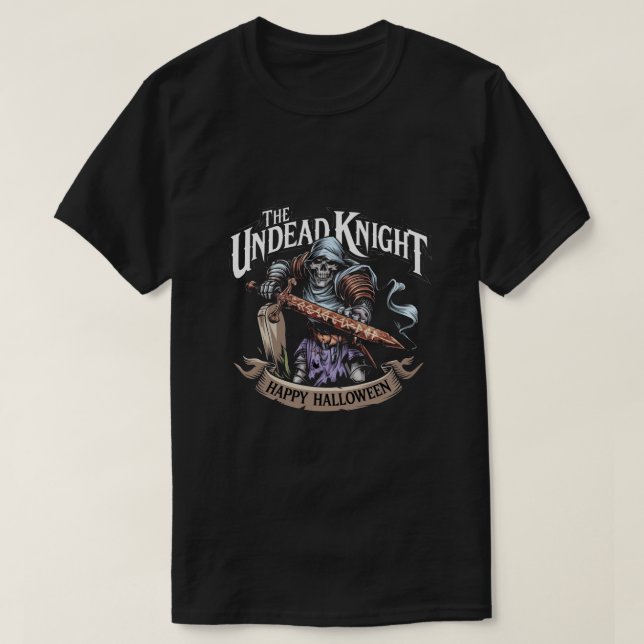 Odödan Knight: Happy halloween T Shirt (Design framsida)
