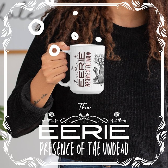 Odödans närvaro kaffemugg (The Eerie Presence of the Undead cover from The Beekeeper Store)