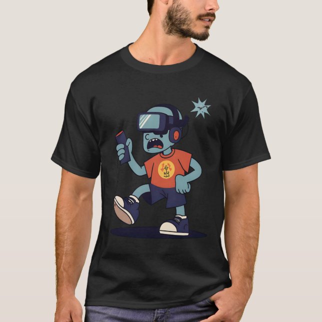Odödans spelläge 🎮 🧟 ‍ ♂️ t shirt (Framsida)