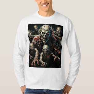 Odödans Stiga upp - Döden Metall Zombie Horde T-Sh T Shirt
