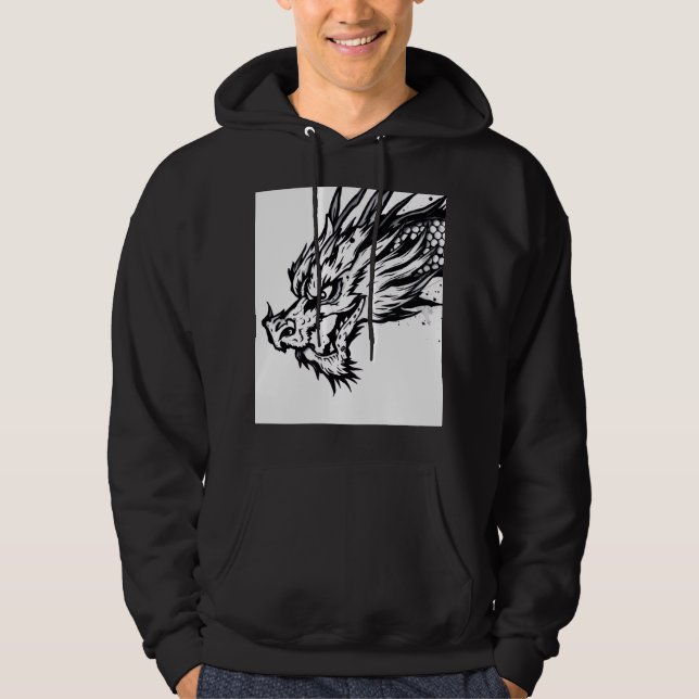Odödlig Drak Hoodie (Framsida)