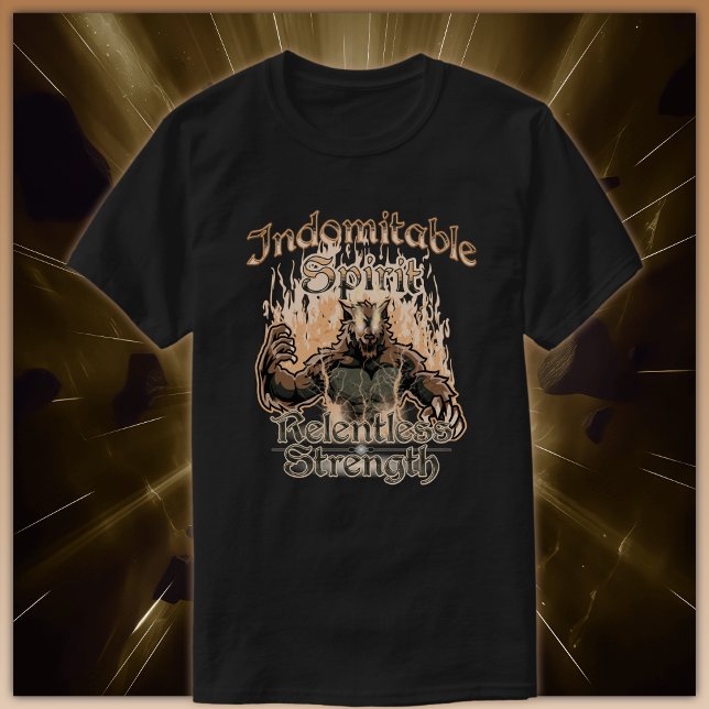Odomlig själ, relentlös styrka t shirt (Skapare uppladdad)